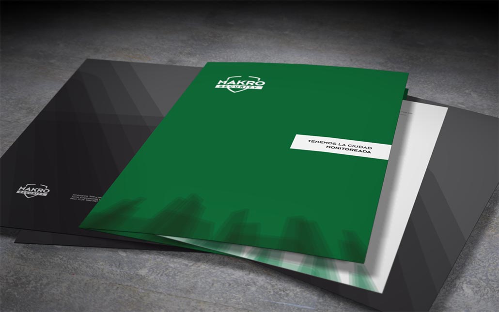 Branding-empresa-seguridad-monitoreo-logo-makro-security-dogma-cg diseño de papelería makro security