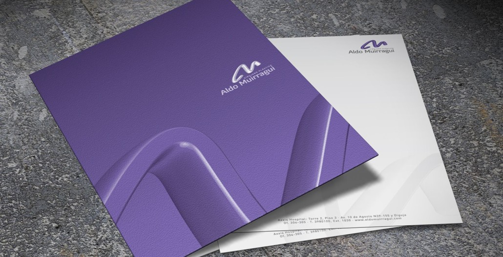 Diseño de papelería Aldo Muirragui