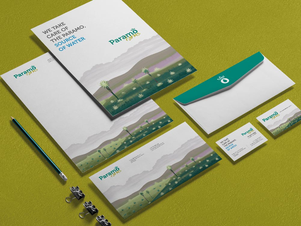 diseño marca Paramo Farms