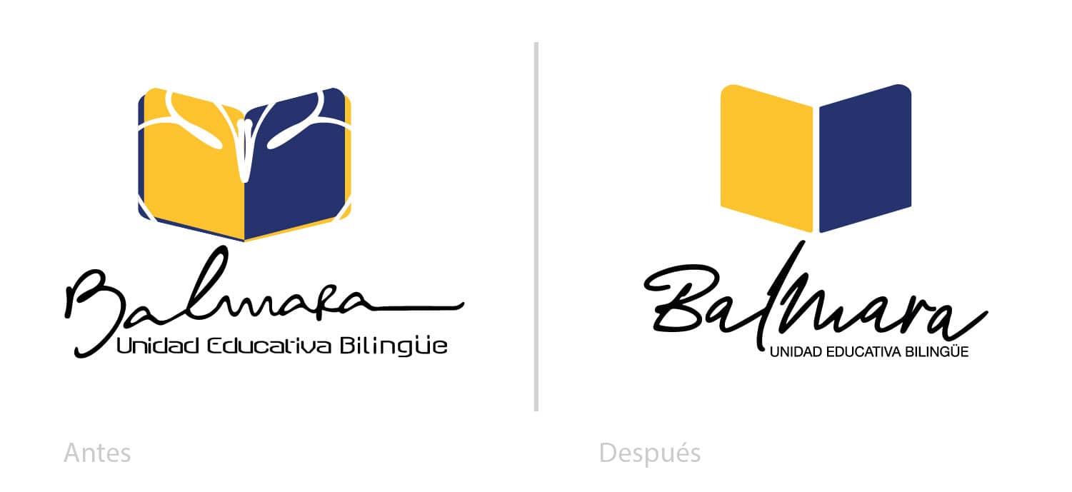 Rediseno logo escuela antes despues 2 C