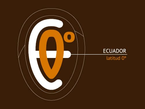 Logo ecuador mitad del mundo latitud 0 cacao C